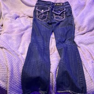L.A Idol usa Y2K Rhinestone Grunge Jeans